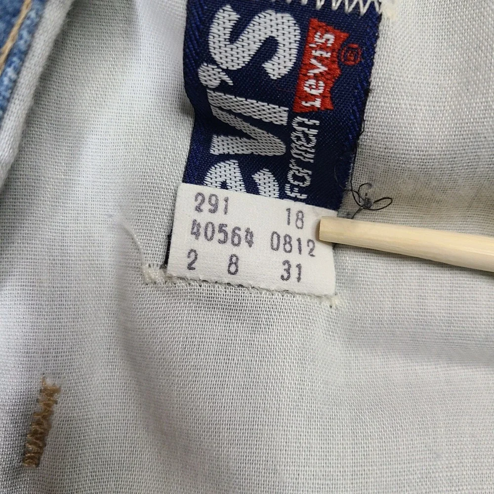Vintage 70s Levis Jeans Mens‎ 42x32 Blue Light Wash Denim Embroidered 564